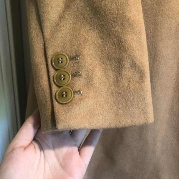 KRISTEN BLAKE Camel Wool Walking Coat - Picture 5 of 11